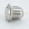 Interruptor de Botão Metálico 16mm Auto-travante Cabeça Plana Pino À Prova d'Água Formato Pequeno Sem Luz Tátil À Prova d'Água Aço Inoxidável
