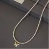 Popular Collar de Perlas Mariposa para Mujer 2026 Nuevo Estilo Versátil Diseño de Nicho Cadena para el Cuello Cadena para la Clavícula Venta al por Mayor