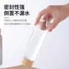 Cuerda de Algodón y Lino con Asa Transfronteriza Tapa de Bambú Botella de Agua de Vidrio Botella de Vidrio Portátil para Deportes al Aire Libre Se Puede Imprimir Logo Vaso de Vidrio