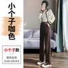 Outono/Inverno 2026 Novas Calças Femininas de Veludo Plus e Sarja Cintura Alta Slim Fit Barra com Fenda Micro Flare Perna Reta Algodão Veludo Europeu Casual Longa