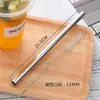 Pajita de Acero Inoxidable 304 Anti-caída Pajita de Celebridad de Internet Perla Bebidas de Té de Burbujas Tubo Grueso Grande Pajita Reutilizable
