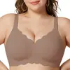 Ventas Directas de Fábrica Transfronterizo Amazon Popular Europeo y Americano Sujetador Push-Up Sin Costuras Comercio Exterior para Mujer Tallas Grandes Ropa Interior de Soporte Suave