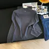 Outono 2026 Novo Casual Multicor Versátil Macio e Amigo da Pele Anti-bolinhas Gola Meia-alta Blusa de Tricô