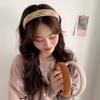 Accesorios para el Cabello Coreanos Dongdaemun Esponja Superior Cranial Banda para el Cabello Color Té con Leche Elegante Banda para el Cabello de Celebridad Cyber Retro Simple Tarjeta de Presión para el Cabello