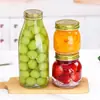 Frascos Mason Cuadrados y Redondos, Frascos Sellados para Almacenamiento de Alimentos, Frascos Transparentes Espesos para Mermelada, Frascos para Miel, Frascos para Conservas al por Mayor