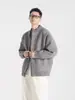 Directo de Fábrica 2026 Versátil Otoño/Invierno Grueso Patchwork Falso Dos Piezas Cardigan de Punto Suéter Guapo Travieso Ropa Exterior Holgada para Hombre