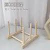 HUACHANS Tablero de Exhibición de Colores de Uñas Soporte de Madera Estilo Nuevo Estante de Exhibición de Tarjetas de Color de Uñas Set Especial