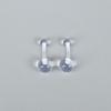 Piercing de Umbigo Simples Transparente Tendência de Moda Exagerado Transparente Haste Macia Transfronteiriço Joias para Piercing Corporal Fabricante Atacado
