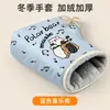 Guantes de ciclismo, puños de manillar de motocicleta, guantes cálidos de invierno, guantes para patinete eléctrico, guantes impermeables y a prueba de viento, guantes con forro polar y engrosados