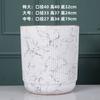 Jingdezhen Macetas de Cerámica Extra Grandes en Blanco y Negro Simples para Balcón Interior Piso Plantación Árbol del Dinero Planta Verde Plantas en Maceta