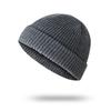 Sombrero para Hombre Otoño e Invierno Sombrero Corto Tipo Melón Sombrero de Lana Tejido Estilo Coreano Sombrero Hip-Hop Urbano Sombrero Yuppie Baotou Sombrero para el Frío
