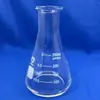 Matraz Triangular, Matraz Erlenmeyer de Vidrio, Matraz Erlenmeyer de Fondo Plano, Matraz Triangular para Experimentos Químicos, Material de Vidrio de Laboratorio
