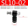 Conector de Engate Rápido para Tubo de Ar Tipo L Válvula Borboleta Válvula de Controle de Velocidade Conector de Válvula Reguladora de Metal Lsa/Sl6-01/Sl8-02