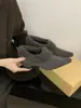 Mocasines de tacón alto con punta para mujer, para otoño e invierno, con forro de felpa, diseño retro de bosque y tacón oculto