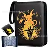 Álbum de Tarjetas para Bebé Amazon de 4 Compartimentos con Cremallera PU9 Álbum de Almacenamiento de Tarjetas Pokemon de Hojas Sueltas Dream Mini Card
