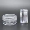 Botella pequeña de muestra cosmética de 5 ml, material de embalaje cosmético de 10 ml, caja transparente vacía para uñas DIY en stock