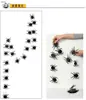 12 Adesivos de Parede de Morcego Pretos Adesivos 3D Decoração de Parede de Fundo para Casa Assombrada Sala de Fuga Aracnídeo de Terror Adesivos 3D
