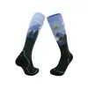 Calcetines profesionales de esquí de invierno, antibacterianos, calcetines gruesos de lana Merino, de tubo largo, cálidos, con suela de toalla para la nieve