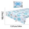 Toalha de Mesa Dourada de Natal Venda Quente Transfronteiriça Papel Descartável Floco de Neve de Natal Série 30*150cm Caminho de Mesa