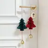 Enfeite de Porta de Natal Decorações para Casa Enfeites Pingentes de Sino para Árvore de Natal Arranjo Adereços de Atmosfera Dia de Ano Novo Enfeite de Porta