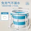 Bañera Plegable para Adultos, Tina Elevada para Nadar Bebés, Tina Redonda Grande para Baño de Cuerpo Completo
