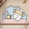 Alfombrilla de Piso Estilo Barro Diatomeas Alfombrilla de Piso para Baño Mascota Linda Alfombrilla para Piso de Baño Alfombrilla para Puerta de Entrada del Hogar Alfombrilla Absorbente de Agua para Pies Inodoro