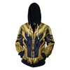Moletom com Zíper 3D Capitão América Vingadores 4 cosplay Anime Mercadoria Blusa