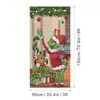 Amazon Transfronterizo Cubierta de Puerta Navideña Merrychristmas Elementos de Grinch Bandera Colgante Cortina de Puerta