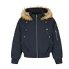 Jaqueta de algodão grossa de inverno da marca trendy Magic Bear, casaco externo com gola de pelo de urso da montanha, jaqueta de voo estilo biker de rua americana, casaco de algodão masculino