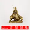 Venta al por mayor del fabricante Estatua de Latón de Zhang Tianshi Montando un Tigre, Estatua de Zhang Daoling de la Montaña Longhu con Espada, Artesanías y Adornos