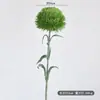 Nuevo Clavel Artificial Transfronterizo Clavel Verde Planta Verde de Gran Venta Bola de Espinas Goma de Tacto Suave Accesorio de Fotografía Decoración de Pompones Verdes