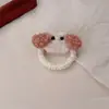 Presilha de cabelo de pelúcia de cachorrinho cacheado coreano, nova presilha bico de pato, fofa e versátil para meninas, acessório de cabelo para franja, atacado