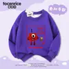 Ropa Estilo Bloques de Construcción Digitales para Niños y Niñas, Nueva Primavera, Otoño e Invierno 2025, Sudadera Elegante para Niños con Forro Polar, Top Versátil de Moda