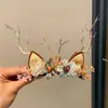Pinzas para el Cabello de Navidad Diademas Pinzas para Niñas Fiesta Ambiente de Adulto Diademas Lindas Pinzas para el Cabello de Cuernos Accesorios
