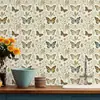 Pegatina de Pared Floral Romántica Autoadhesiva Papel Tapiz Resistente a la Humedad y al Moho Ecológico Lujo Ligero Decorativa para Pared de Dormitorio Armario Renovación