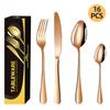 Popular Conjunto de Talheres de Aço Inoxidável 1010 Transfronteiriço Conjunto de 16/24/30 Peças Faca de Churrasco, Garfo, Colher Conjunto de Talheres Estilo Ocidental