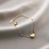 Pulseira Yunyao Inoxidável Mais Vendida Internacionalmente em Aço Titânio para Mulheres com Trevo de Cinco Folhas e Incrustação de Diamante, Personalidade Estilo Ins, Galvanoplastia a Vácuo 18K