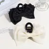 Pinza para el cabello de color sólido simple estilo coreano con lazo para recogidos, pinza de tiburón exquisita para el cabello, accesorio para el cabello versátil y elegante para mujeres