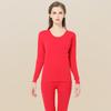 Roupas e Calças de Outono Longsha Femininas Terno 100% Algodão Suéter Base Fino Slim-fit Algodão Jovem Roupa Térmica Feminina