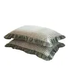 Fundas de almohada de algodón lavado clase a, algodón puro, un par de fundas de almohada grandes individuales para adultos, fundas de almohada con borde de algodón puro 48X74