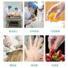 Guantes Desechables Empacados Individualmente, Grado Alimenticio, Guantes de Plástico Engrosados para Cangrejos, Pollo Frito, Barbacoa, Picnic y Catering