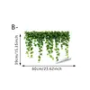 Amazon Verde Decorativa Artificial Verde Planta Hiedra Enredadera Pegatina para Ventana PVC Electrostática Transparente Película