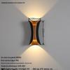 Cross-border Modern Simple Outdoor Waterproof Wall Lamp Villa Exterior Wall Courtyard Double-head Spotlight Away Bedside Decorative Wall Lamp