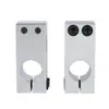 Conector en Forma de Cruz Abrazadera Cruzada de Eje Óptico Bloque de Conexión Bloque de Fijación de Bloqueo Clip de Fijación Vertical de Aluminio Soporte de Abrazadera de Eje Óptico