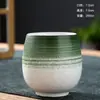 Esmalte de Flujo Cambio de Horno Taza Única Creativa Hecha a Mano Zen Retro Gres Japonés Taza de Té Grande Taza de Maestro Personalizada Venta al por Mayor