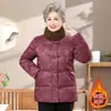2026 Novo Estilo Roupas de Algodão Estilo Chinês Novo para Pessoas Idosas Mulheres de Meia-idade e Idosas Mãe Casaco Jaqueta de Algodão Espessa e Quente Roupas de Algodão Estilo Avó