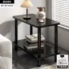 Mesa Pequeña Simple Casa de Alquiler Mesa de Centro Pequeña Sala de Estar Mesa Auxiliar para Sofá Mesa Cuadrada Pequeña Dormitorio Estante de Almacenamiento para Mesita de Noche
