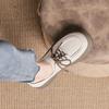 Zapatos Jk de Colegio con Cordones Primavera Retro Flats para Mujer Nuevos Casuales de Suela Gruesa Estilo Británico Zapatos Pequeños de Cuero para Mujer Cuero Genuino