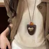 Bolsa de Llaves de Cuero Larga tipo Coreano Extraíble Accesorios para Colgar en el Cuello Colgante de Cuello Magnético Multifunción Soporte de Gafas de Sol de Cuero Collar
