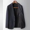 Traje Casual para Hombre 2026 Otoño/Invierno Lujo Ligero Negocios Mezcla de Lana Blazer de Botonadura Única para Hombres de Mediana Edad y Jóvenes